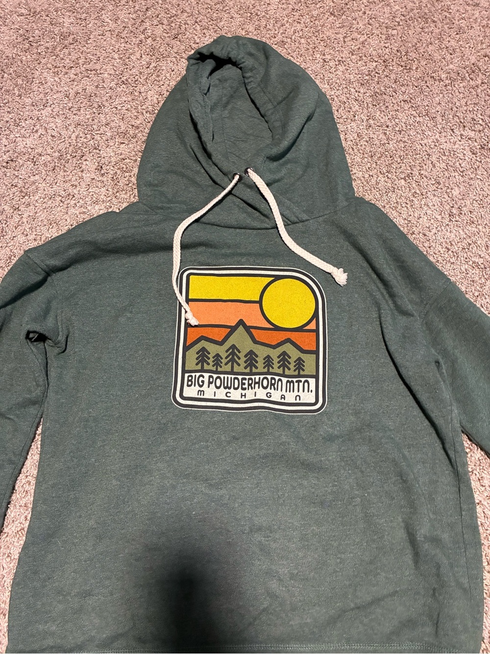 Women’s Michigan Green Pullover Hoodie Size XL